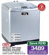 Defy Metallic Top Load Washing Machine-13kg(DTL132)