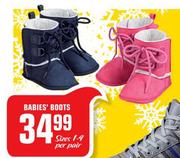 Babies Boots Size 1-4-Per Pair