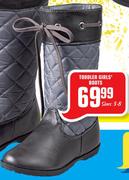 Toddler Girls Boots Sizes 3-8