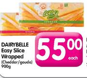 Dairybelle Easy Slice Wrapped(Cheddar/Gauda)-900g Each