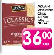 McCain Wholesale Chips-2.5kg Each