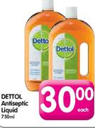 Dettol Antiseptic Liquid-750ml Each