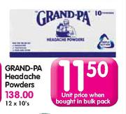 Grand-Pa Headache Powders-10's