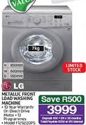 LG 7kg Metallic Front Load Washing Machine