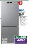 KIC 314ltr Metallic Bottom Freezer Fridge