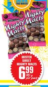 Mister Sweet Mighty Malts-40g Per Pack