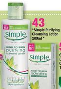 Simple Purifying Cleansing Lotion-200ml