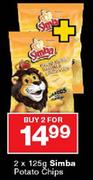 Simba Potato Chips-2 x 125gm