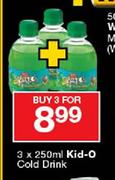 Kid-O Cold Drink-3 x 250ml