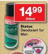 Status Deodorant For Men-200ml