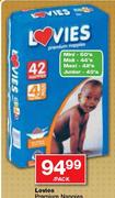 Lovies Premium Nappies Maxi-42's Per Pack