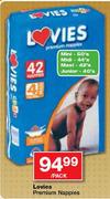 Lovies Premium Nappies Junior-40's Per Pack