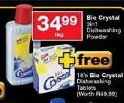 Bio Crystal 3 in 1 Dishwashing Powder-1kg