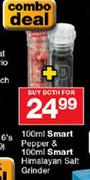 Smart Pepper-100ml & Smart Himalayan Salt Grinder-100ml