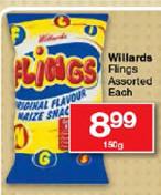 Willards Flings Assorted-150gm