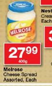 Melrose Cheese Spread-400gm
