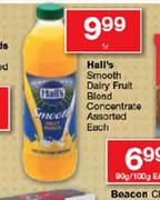 Hall's Smooth Dairy Fruit Blend Concentrate Assorted-1Ltr