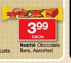 Nestle Chocolate Bars Each