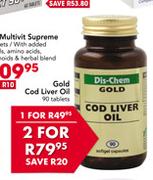 Gold Cod Liver Oil-90 Tablets