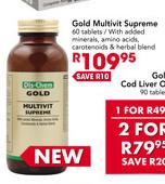 Gold Multivit Supreme-60 Tabs Pack