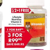 Lifestyle Nutrition Vitamin C-60 Chewy Bears