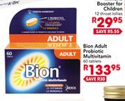 Bion Adult Probiotic Multivitamin-60 Tablets