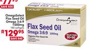 Omega Select Flax Seed Oil Omega 3:6:9-1000mg-180 Softgels