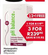Homeopathic PH Balance+-3X250g Powder