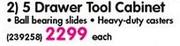 Armour 5 Drawer Tool Cabinet-Each