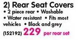 Rear Seat Covers-Per Rear Set
