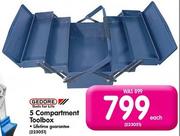 Gedore 5 Compartment Toolbox-Each