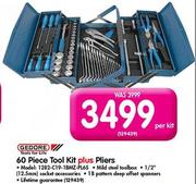 Gedore 60 Piece Tool Kit Plus Pilers (1282-C19-1BMZ-PL65)-Per Kit