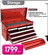 Mastercraft 6 Drawer Tool Chest-365mm(h)x660mm(w)x305mm(d) Each