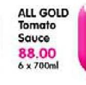 All Gold Tomato Sauce-6x700ml