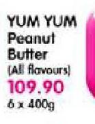 Yum Yum Peanut Butter-6x400g