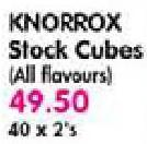 Knorrox Stock Cubes-40x2's Each