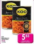 Koo Baked Beans In Tomato Sauce-410Gm