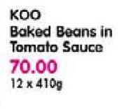 Koo Baked Beans In Tomato Sauce-12x410Gm
