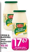 Cross & Blackwell Tangy Mayonnaise (Regular)-750g Each