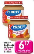Purity 2nd Foods(All Flavours)-125ml Each