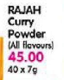 Rajah Curry Powder(All Flavours)-40X7g