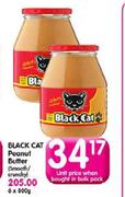 Black Cat Peanut Butter(Smooth/Crunchy)-800g