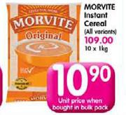 Morvite Instant Cereal(All Variants)-1Kg Each