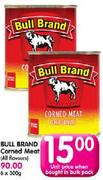 Bull Brand Corned Meat(All Flavours)-300gm Each