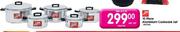 10 Piece Aluminium Cookware Set - Per Set
