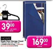 Home Single Door Storage Closet - Each