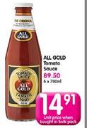 All Gold Tomato Sauce-700ml Each