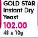 Gold Star Instant Dry Yeast -48X10g
