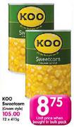Koo Sweetcorn(Cream Style)-415g Each