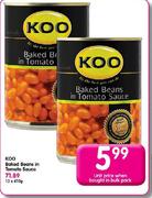 Koo Baked Beans In Tomato Sauce-410g Each